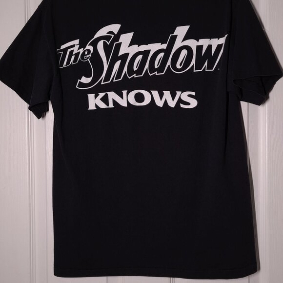 VINTAGE The Shadow KNOWS USED Shirt (Single Stitch, M, Comics, Radio) - Picture 7 of 8
